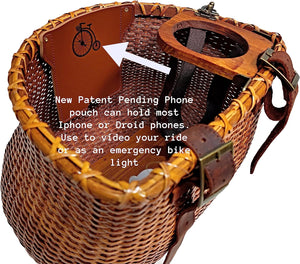 bike basket with phone holder